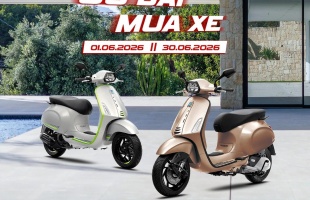 Hỗ trợ 100% đký biển số và thuế trước bạ khi mua Vespa