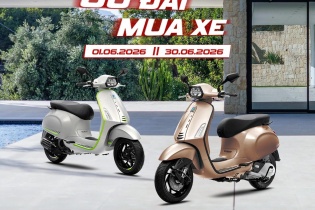 Hỗ trợ 100% đký biển số và thuế trước bạ khi mua Vespa